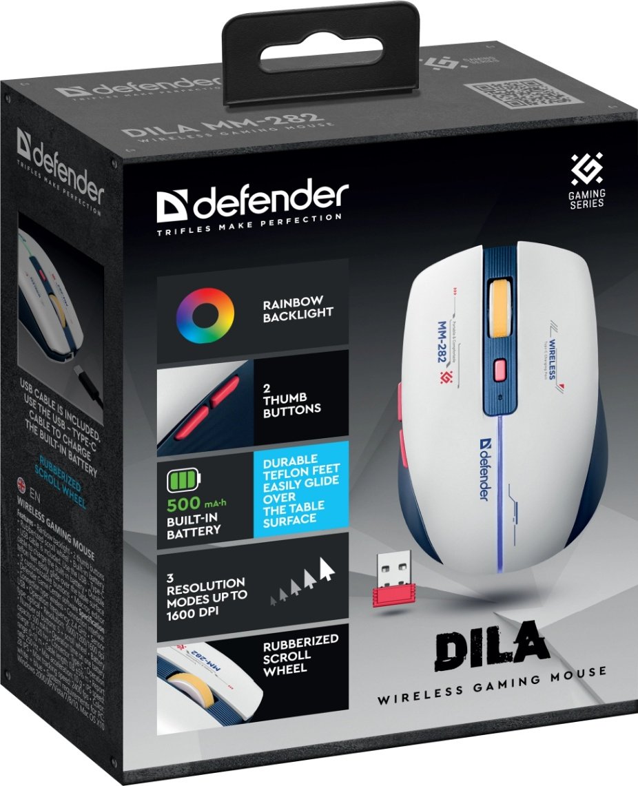 Мышь Defender Dila MM-282 52282 белый