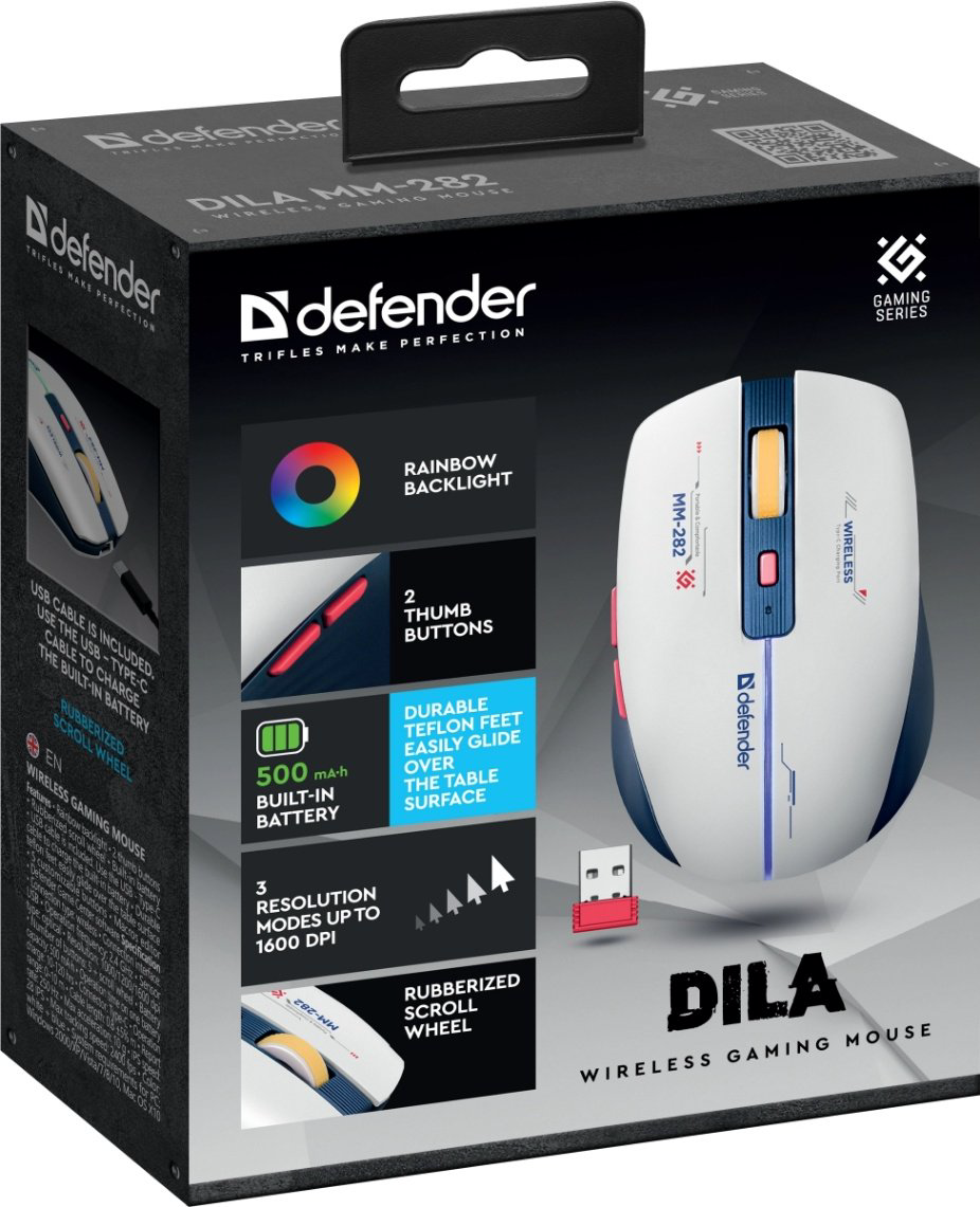 Мышь Defender Dila MM-282 52282 белый - ForteMarket Мышь Defender Dila MM-282 52282 белый купить,4490