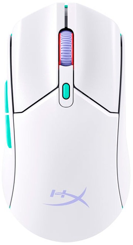 Мышь HyperX Pulsefire Haste 2 Core Wireless (Wht/Grn/Pur) 8R2E7AA белый купить,31624