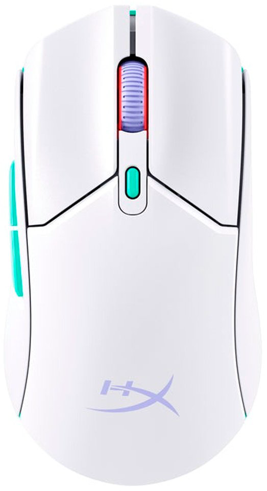 Мышь HyperX Pulsefire Haste 2 Core Wireless (Wht/Grn/Pur) 8R2E7AA белый купить,31624