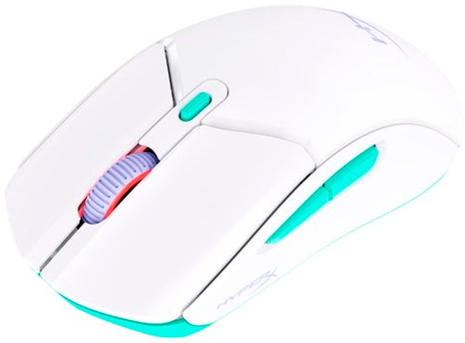 Мышь HyperX Pulsefire Haste 2 Core Wireless (Wht/Grn/Pur) 8R2E7AA белый купить,31624