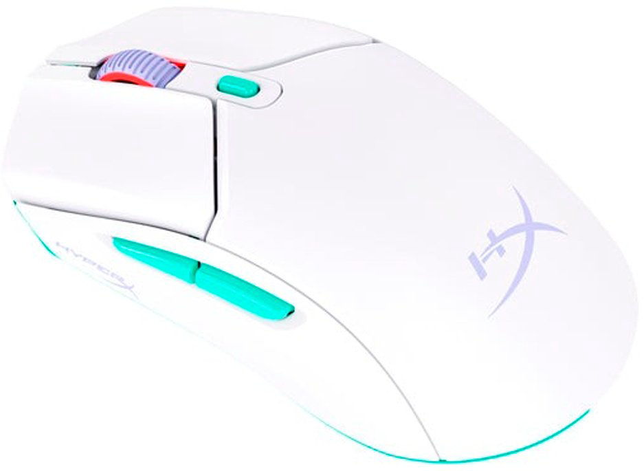 Мышь HyperX Pulsefire Haste 2 Core Wireless (Wht/Grn/Pur) 8R2E7AA белый купить,31624