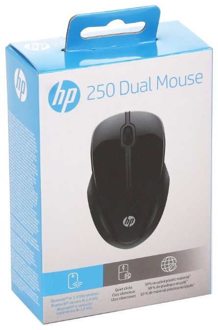 Мышь HP 250 Dual черный