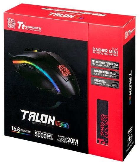 Мышь Tt eSPORTS by Thermaltake Talon Elite RGB Gaming Gear Combo черный купить,NaN