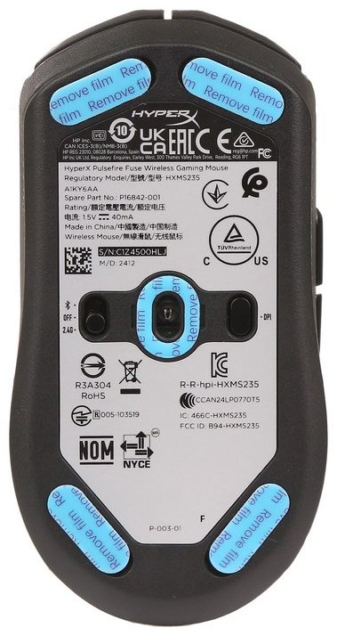 Мышь HyperX Pulsefire Fuse Wireless A1KY6AA черный купить,57370