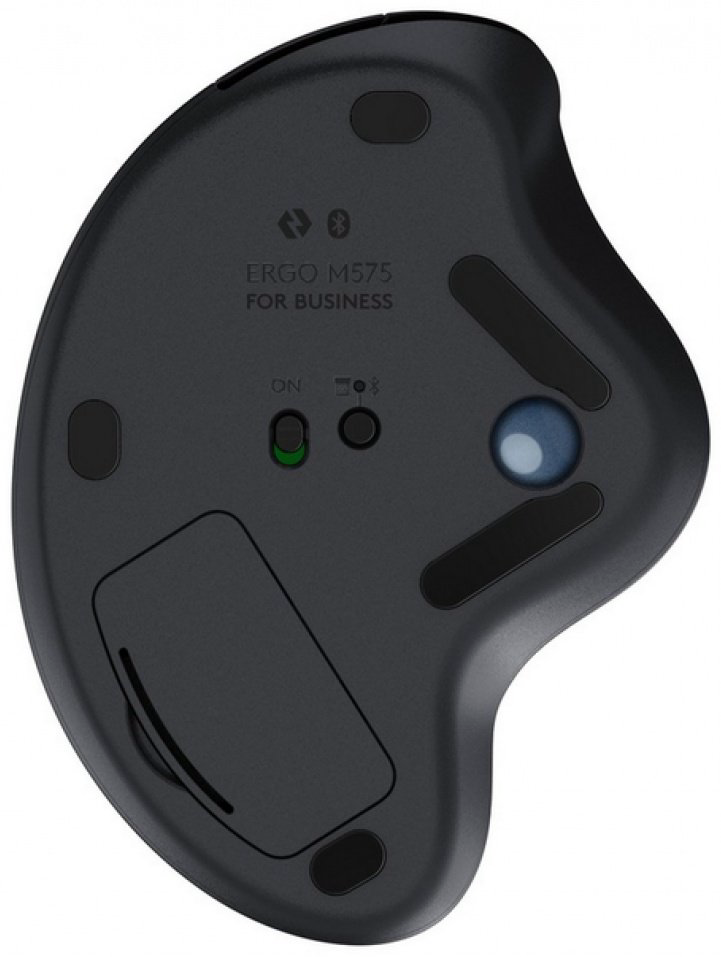 Мышь Logitech Ergo M575 серый купить,NaN
