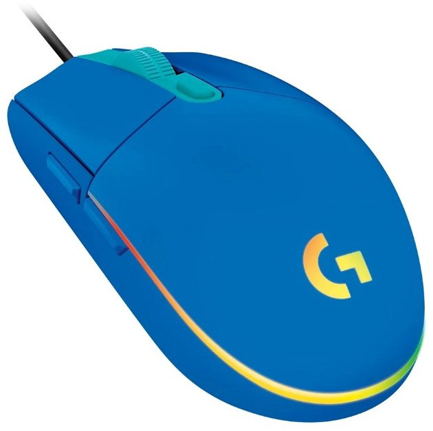 Мышь Logitech G203 LightSync синий купить,NaN