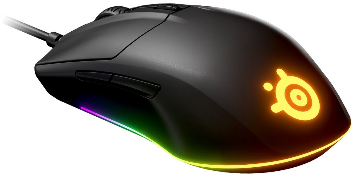 Мышь SteelSeries Rival 3 черный купить,NaN