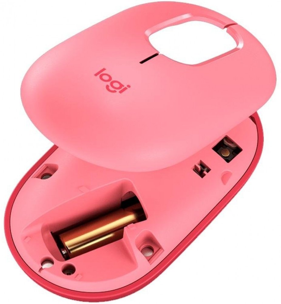 Мышь Logitech POP 910-006548 розовый