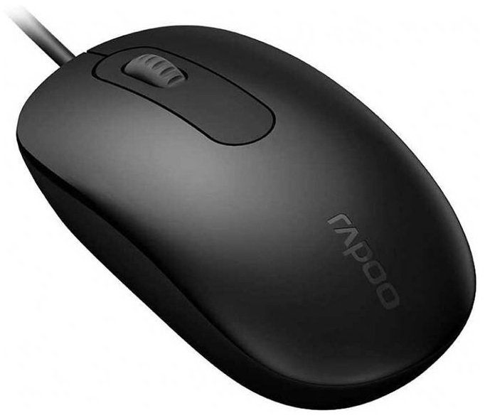 Мышь Rapoo N200 черный купить,NaN