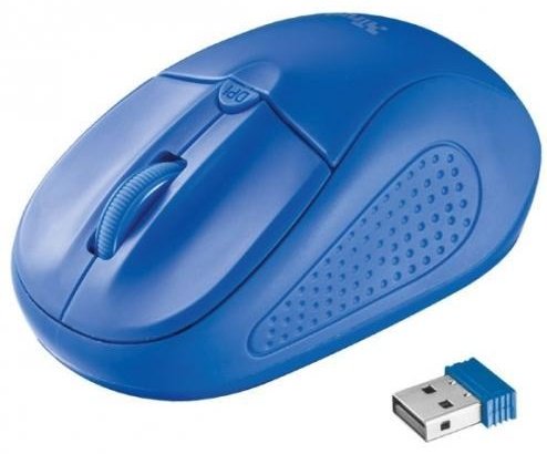 Мышь Trust Primo Wireless Mouse синий купить,NaN