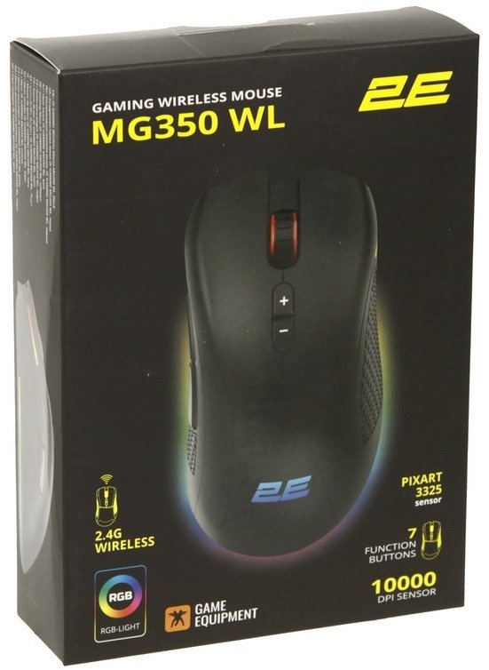 Мышь 2E GAMING MG350 WL 2E-MG350UB-WL черный купить,14990