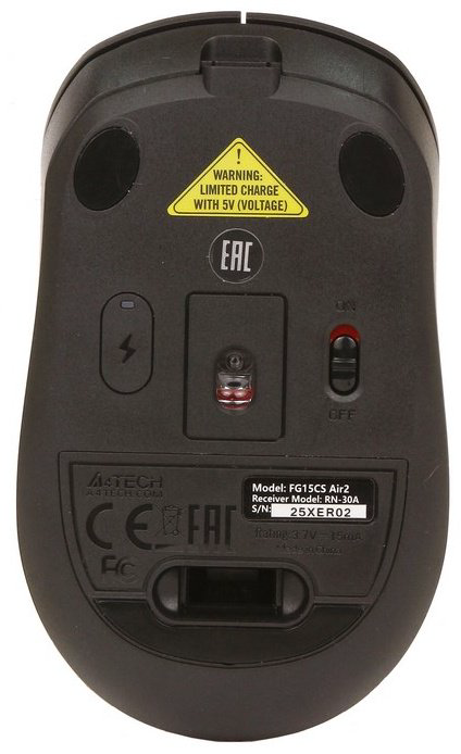 Мышь A4Tech FG15CS Air2 черный купить,7990