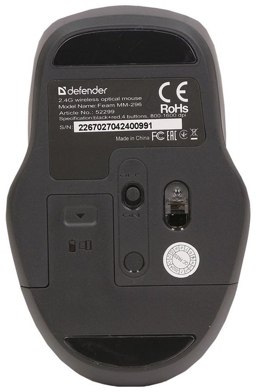 Мышь Defender Feam MM-296 красный - ForteMarket Мышь Defender Feam MM-296 красный купить,2990