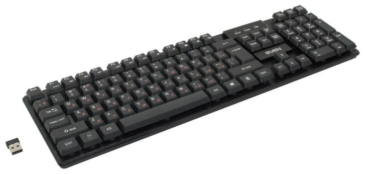 Клавиатура SVEN KB-C2300W SV-021474 черный купить,NaN
