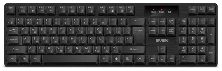 Клавиатура SVEN KB-C2300W SV-021474 черный купить,NaN
