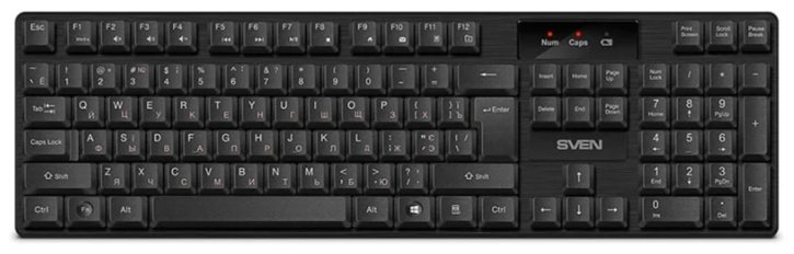 Клавиатура SVEN KB-C2300W SV-021474 черный купить,NaN