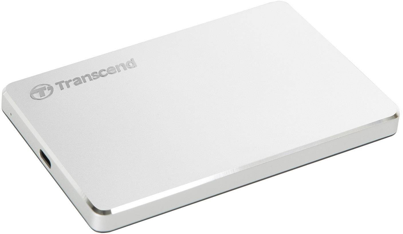 Внешний жесткий диск HDD Transcend TS1TSJ25C3S 1Tb серебристый купить,0