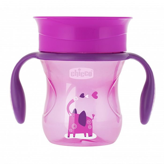Поильник Chicco Perfect 200мл 12м+ розовый