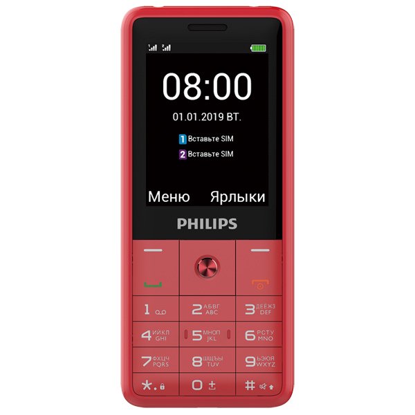 Мобильный телефон Philips Xenium E169 Red купить,NaN