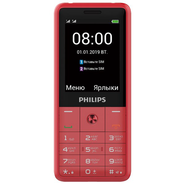 Мобильный телефон Philips Xenium E169 Red купить,NaN