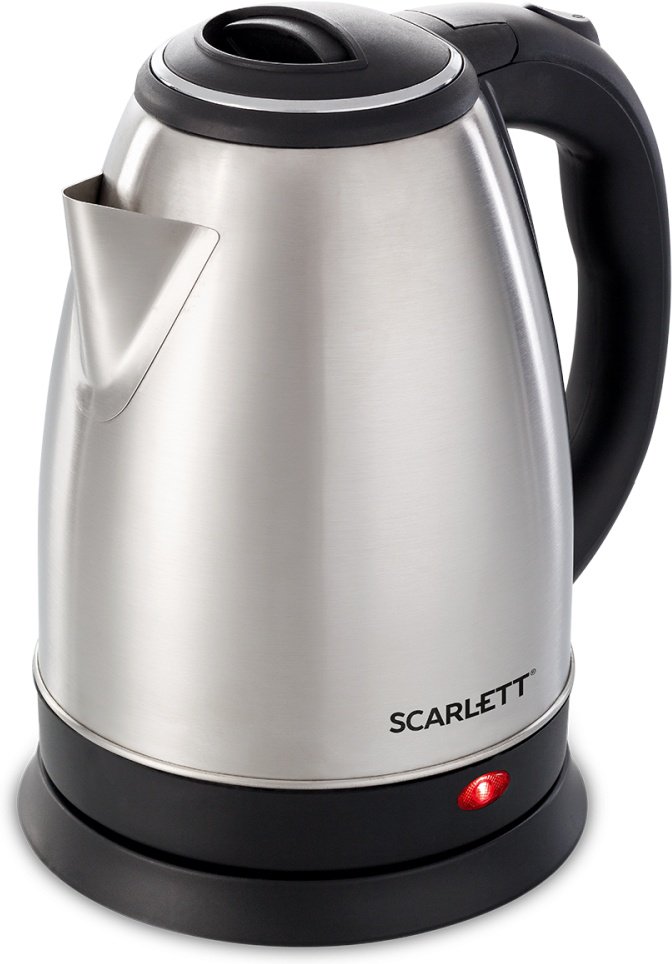 Электрочайник Scarlett SC-EK21S26 2 л черно-серебристый