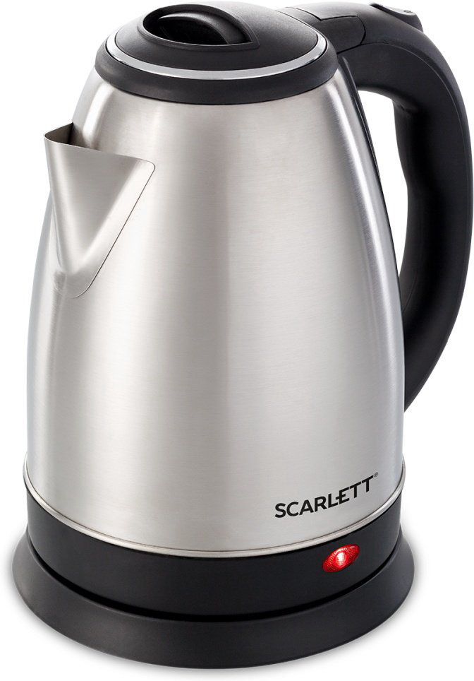 Электрочайник Scarlett SC-EK21S26 2 л черно-серебристый