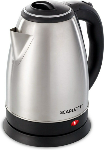 Электрочайник Scarlett SC-EK21S26 2 л черно-серебристый