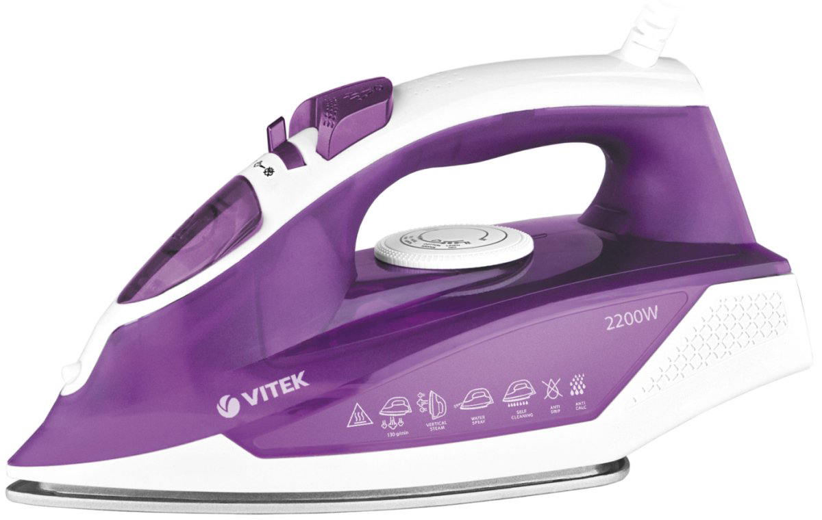 Утюг Vitek VT-8308 фиолетовый  купить,NaN