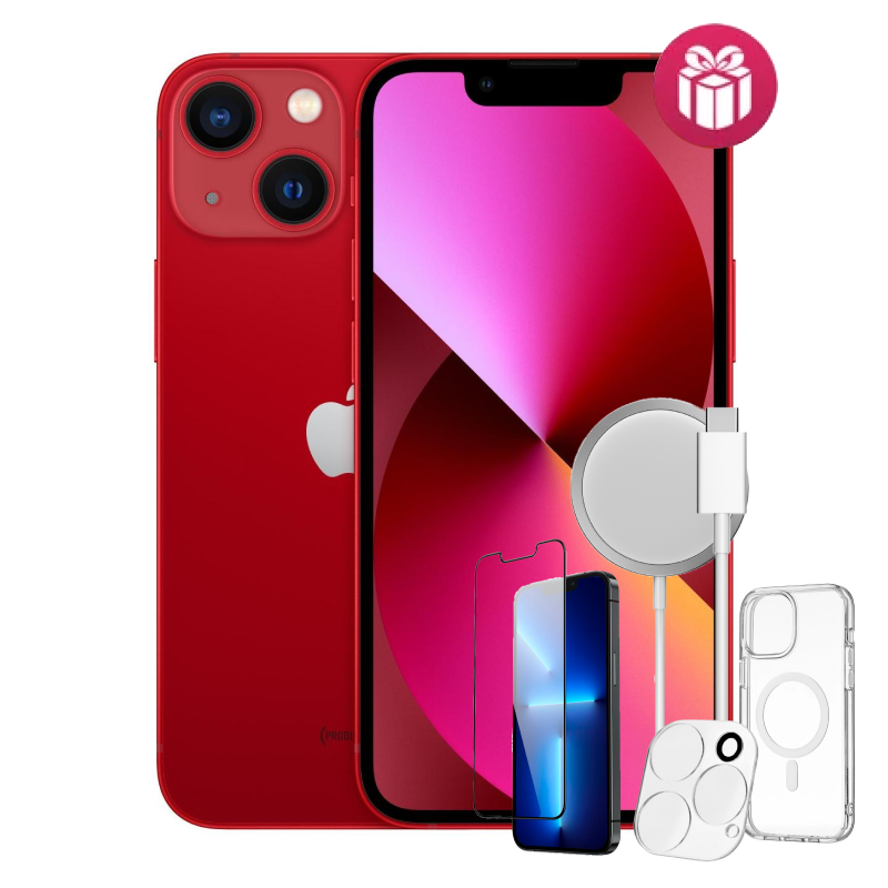 Смартфон Apple iPhone 13 128GB Red + акция 4 подарка купить,NaN