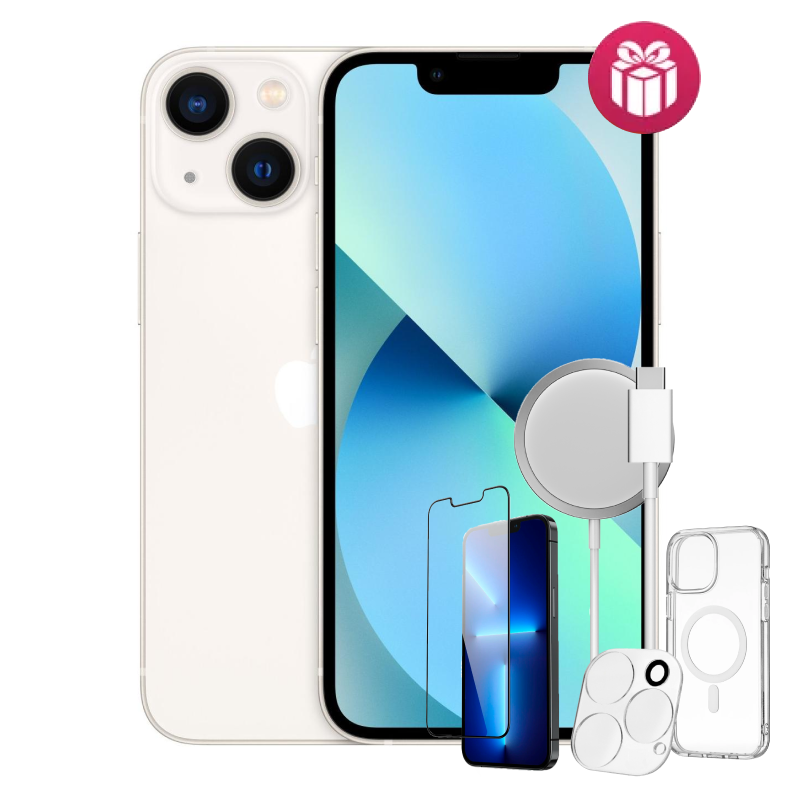 Смартфон Apple iPhone 13 128GB Starlight + акция 4 подарка купить,NaN