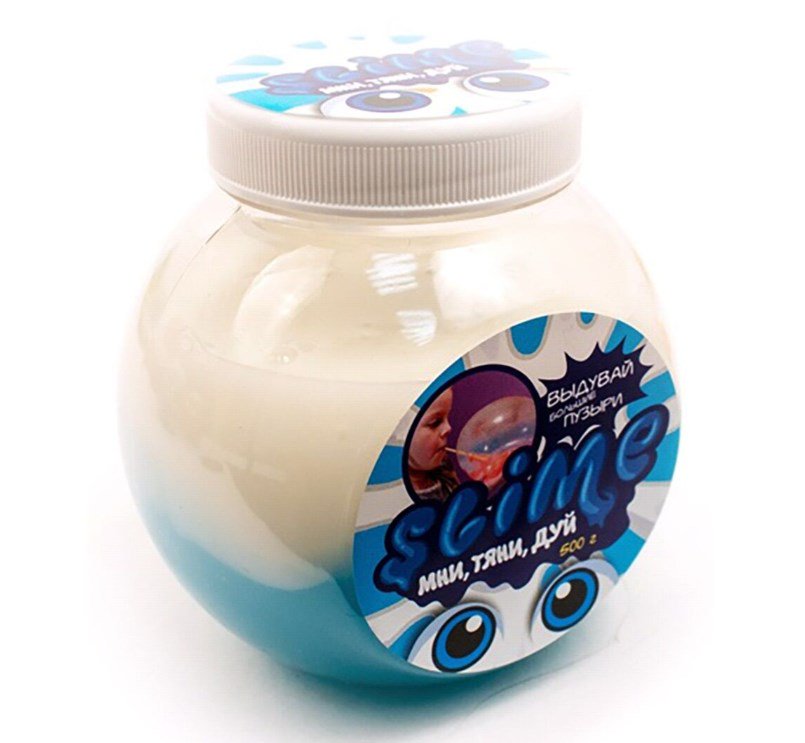 Слайм Slime Mega Mix  S500-9 синий-белый 500гр купить,NaN