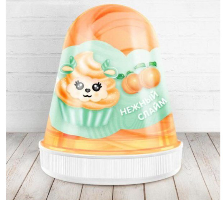 Слайм Slime Fluffy Коричневый персик FL015 купить,NaN