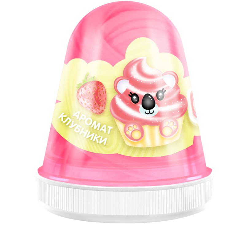 Слайм  Slime Fluffy Розовая  клубника    FL011 купить,NaN