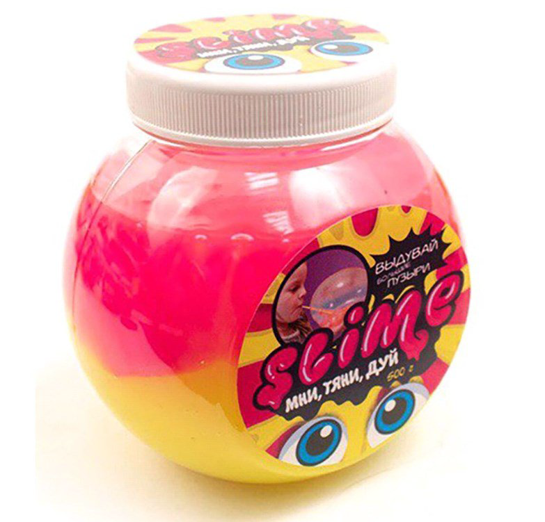 Слайм Slime Mega Mix розовый-желтый 500гр купить,NaN