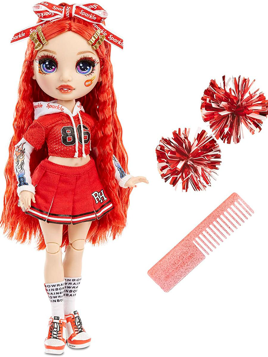 Кукла Poopsie  Rainbow High Чирлидеры Руби Андерсон 28см купить,NaN