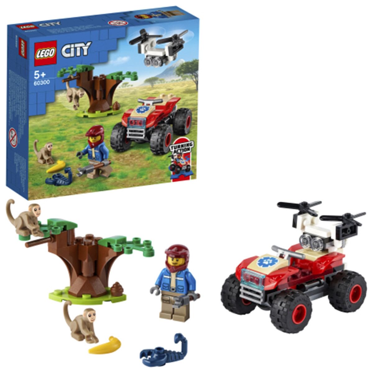 Конструктор Lego City Спасательный вездеход для зверей  60300