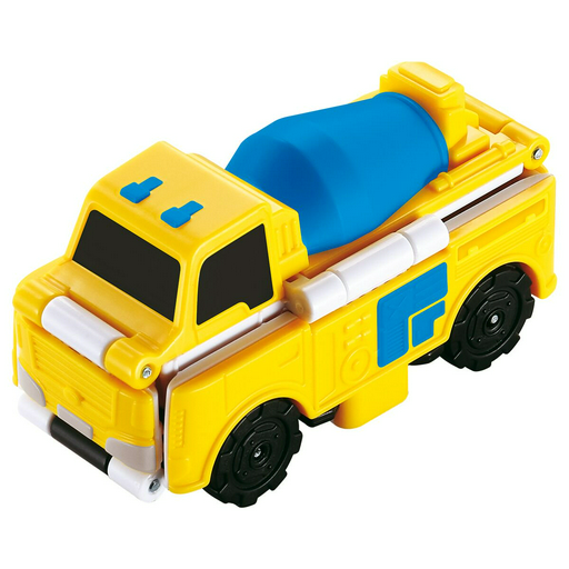 Машинка-трансформер Flip Cars 2в1 Бетономешалка и Траншеекопатель