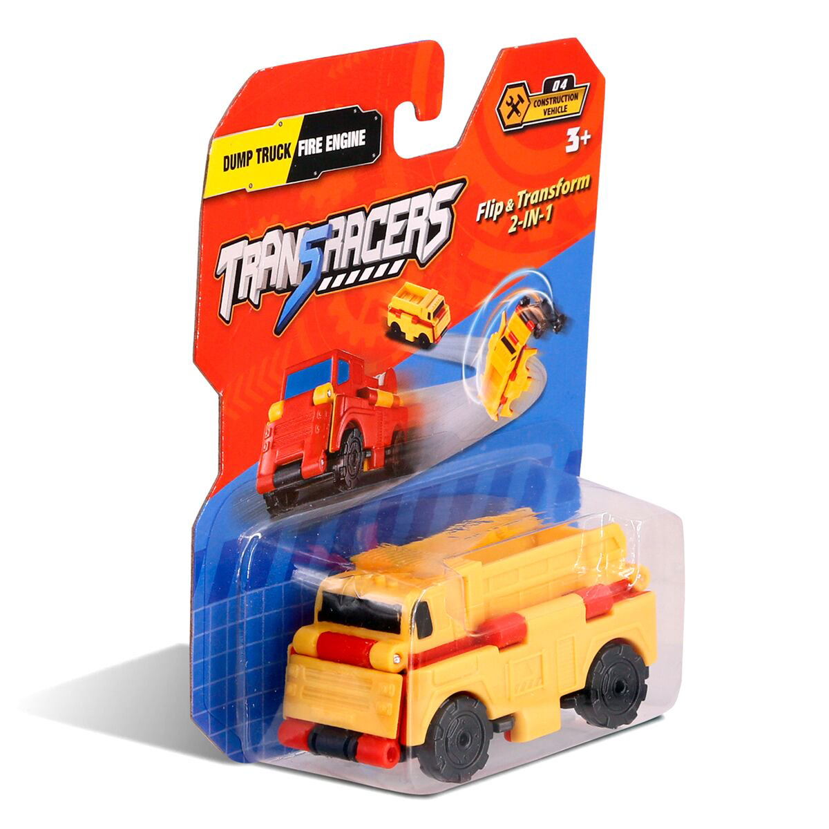 Машинка-трансформер Flip Cars 2в1 Самосвал и Пожарная Машина купить,NaN