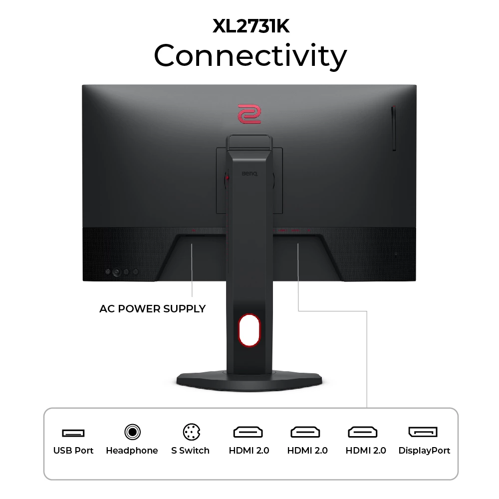 Монитор BenQ Zowie XL2731K 27" черно-серый - ForteMarket Монитор BenQ Zowie XL2731K 27" черно-серый купить,0