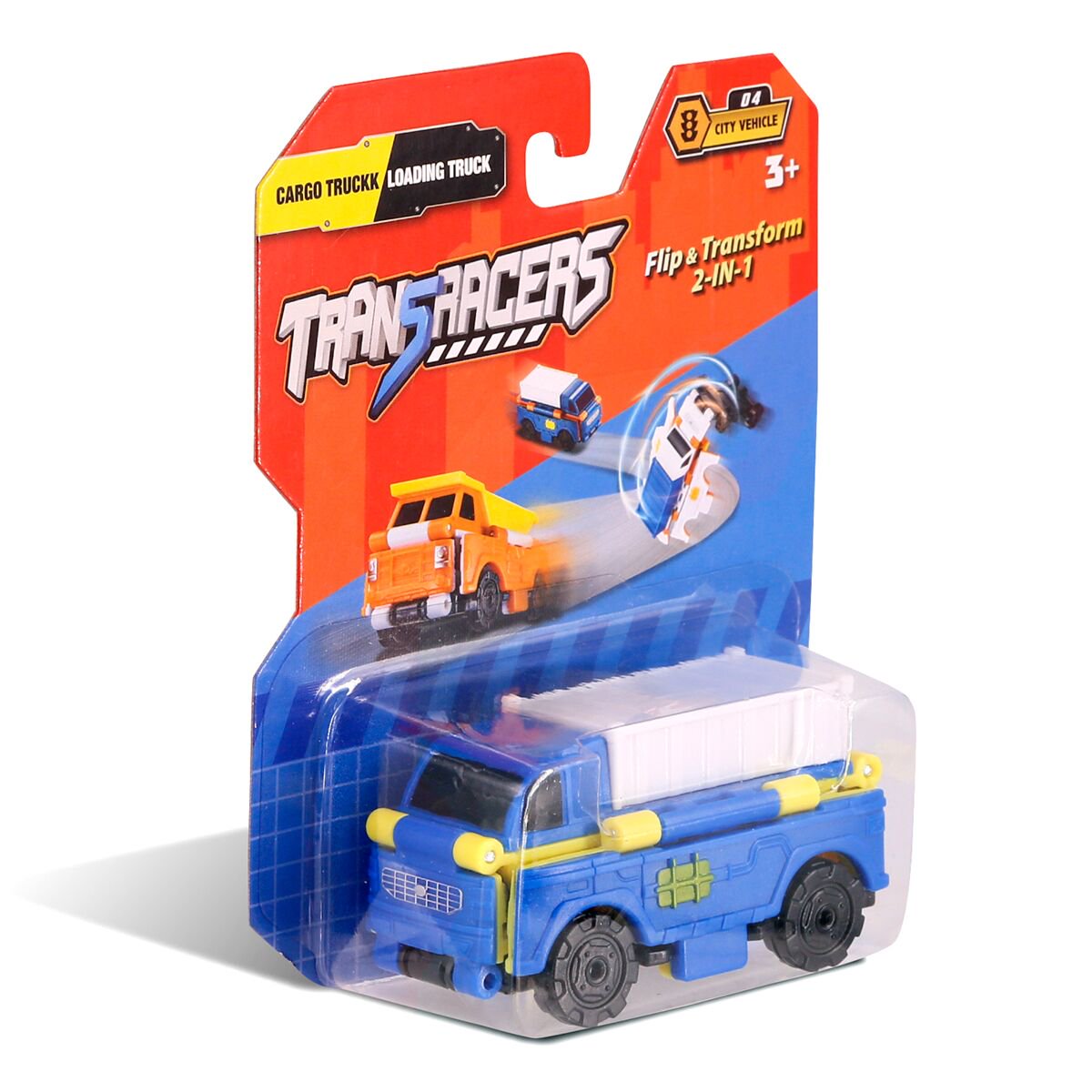 Машинка-трансформер Flip Cars 2в1 Грузовик и Погрузчик купить,NaN