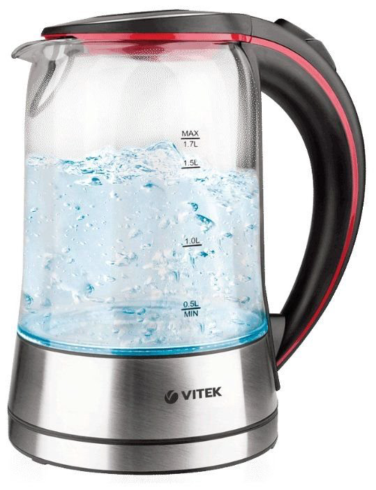 Электрочайник Vitek VT-7009 черно-красный