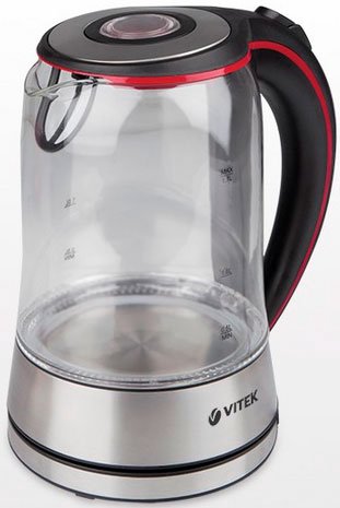 Электрочайник Vitek VT-7009 черно-красный