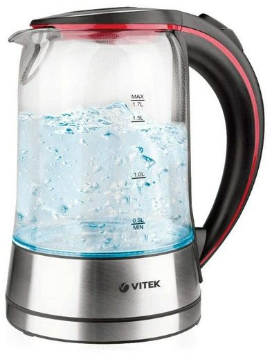 Электрочайник Vitek VT-7009 черно-красный