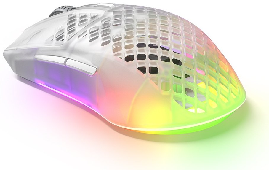 Мышь SteelSeries Aerox 3 Wireless Ghost 2022 прозрачный купить,NaN