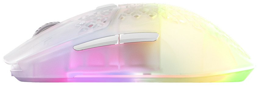 Мышь SteelSeries Aerox 3 Wireless Ghost 2022 прозрачный купить,NaN