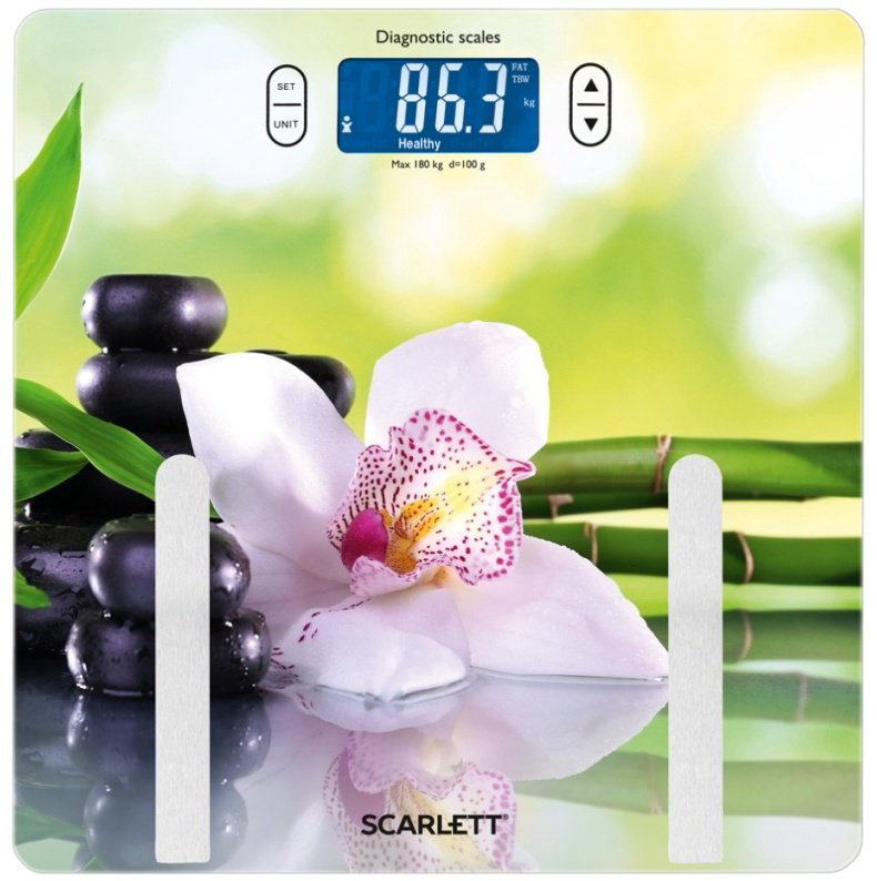 Напольные весы Scarlett электронные SC-BS33E035 до 180 кг