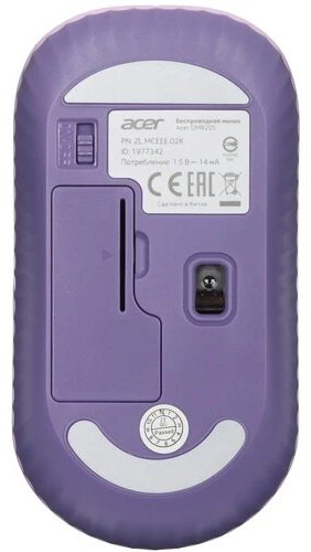 Мышь Acer OMR205 Wireless Violet, фиолетовый купить,NaN