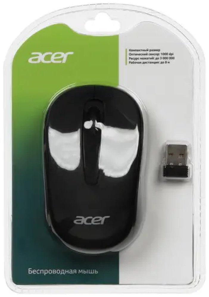 Мышь Acer OMR133 черный купить,NaN