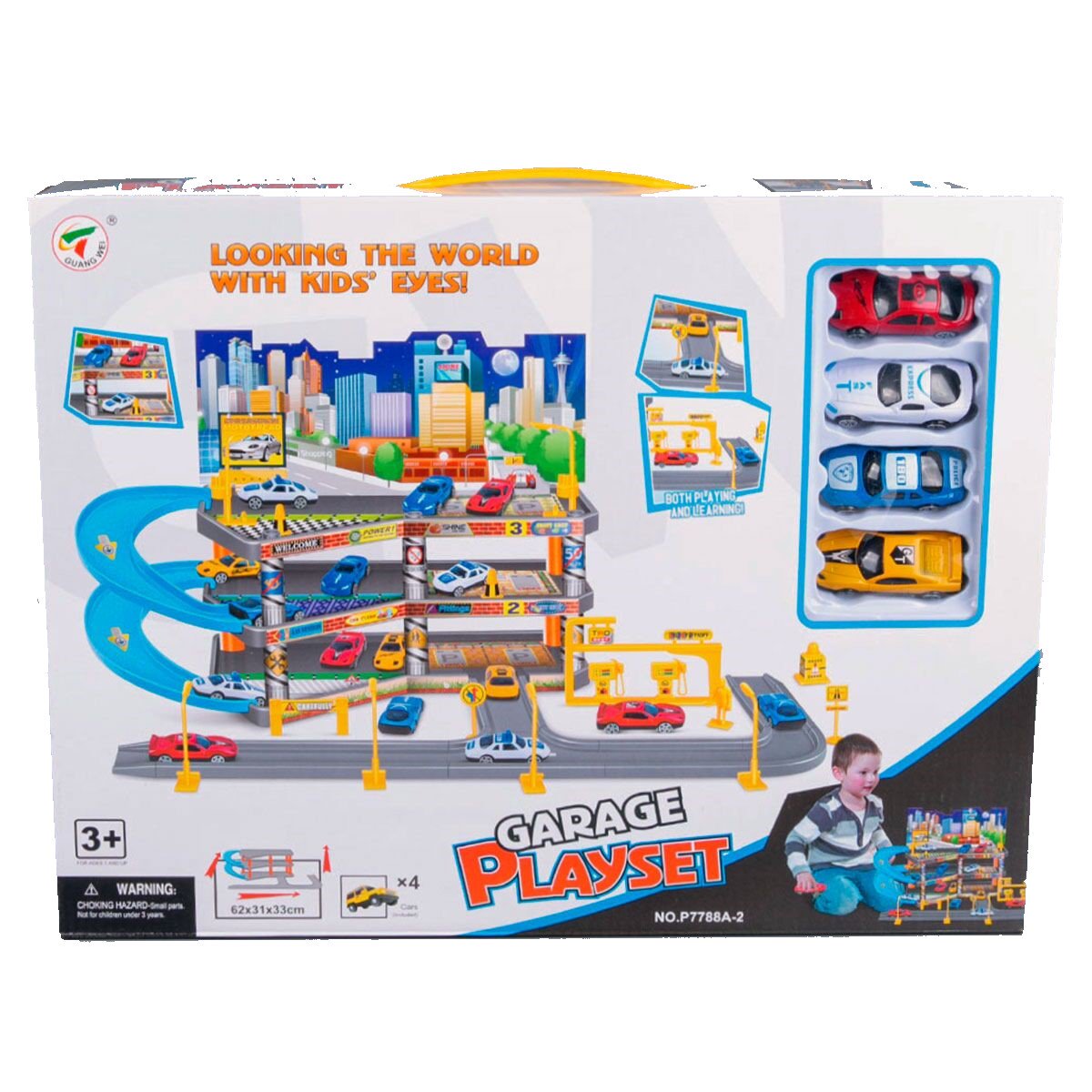 Игровой набор GuangWei Парковка Garage 3яруса+4машинки купить,NaN